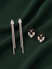 Pack Of 2 Multi-Design Earrings Combo For Women