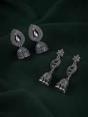 Pack Of 2 Multi-Design Earrings Combo For Women