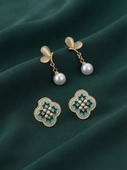 Pack Of 2 Multi-Design Earrings Combo For Women