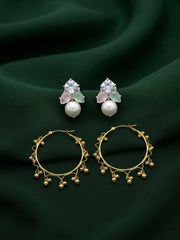 Pack Of 2 Multi-Design Earrings Combo For Women