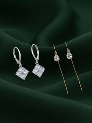 Pack Of 2 Multi-Design Earrings Combo For Women