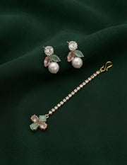 Mang Tikka & Earrings Combo Set For Women