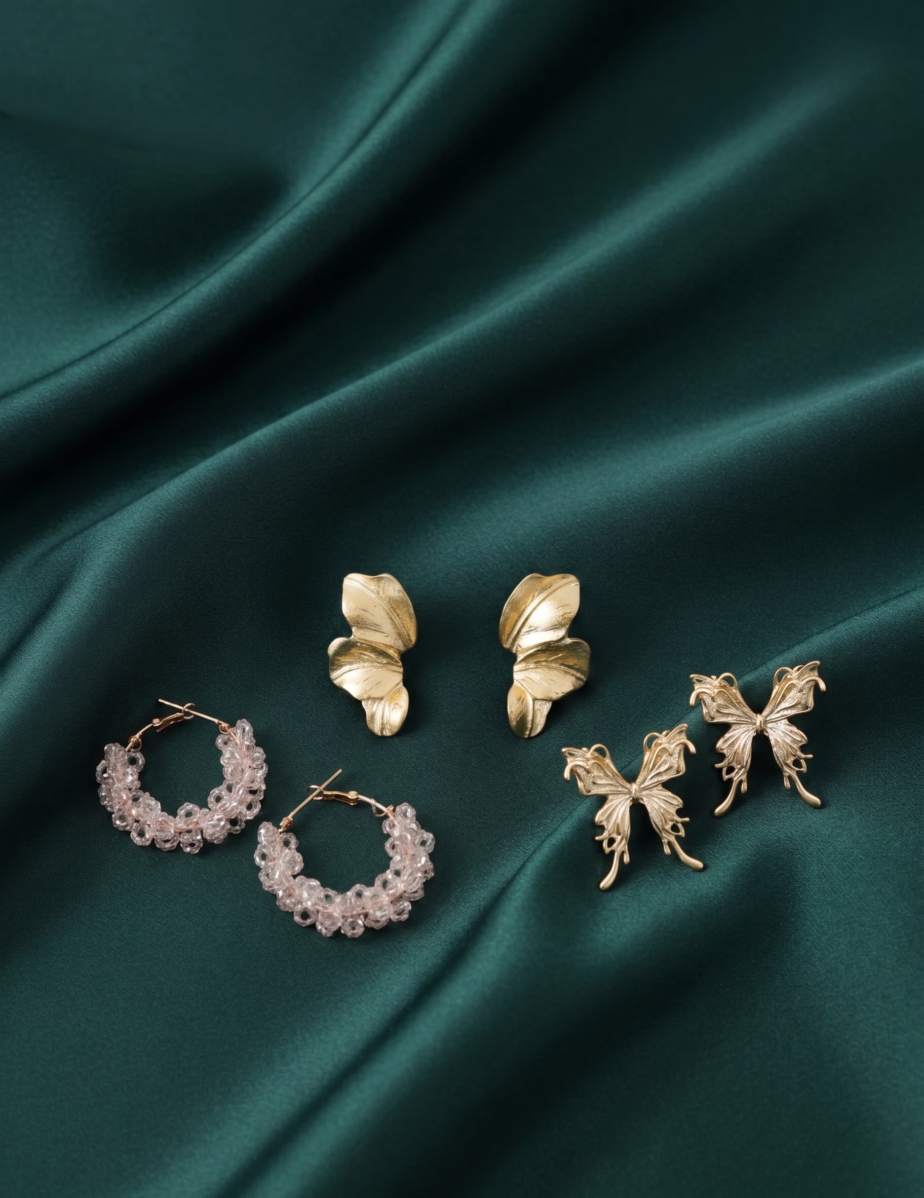 Set Of 3 Multi-Design Earrings Combo Pack For Women