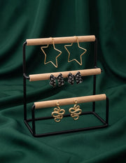 Set Of 3 Multi-Design Earrings Combo Pack For Women