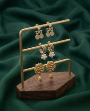 Set Of 3 Multi-Design Earrings Combo Pack For Women