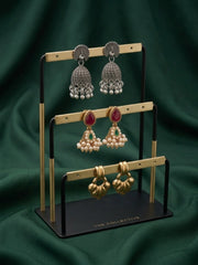 Set Of 3 Multi-Design Earrings Combo Pack For Women