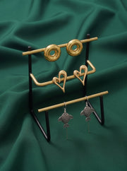 Set Of 3 Multi-Design Earrings Combo Pack For Women
