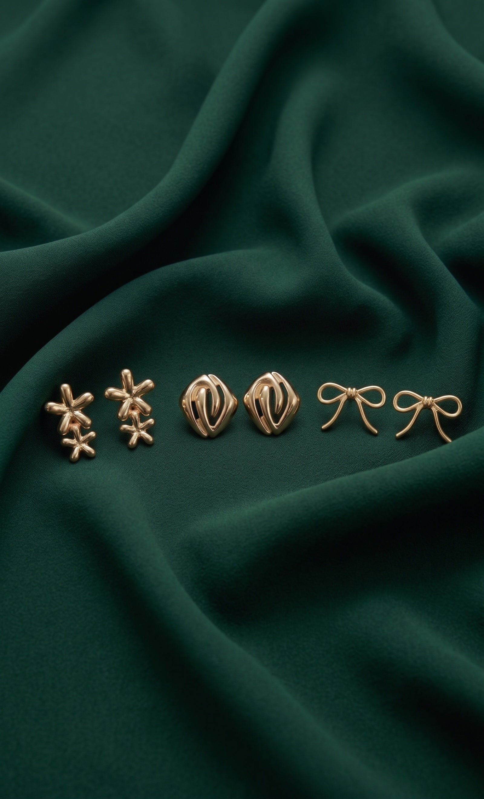 Set Of 3 Multi-Design Earrings Combo Pack For Women