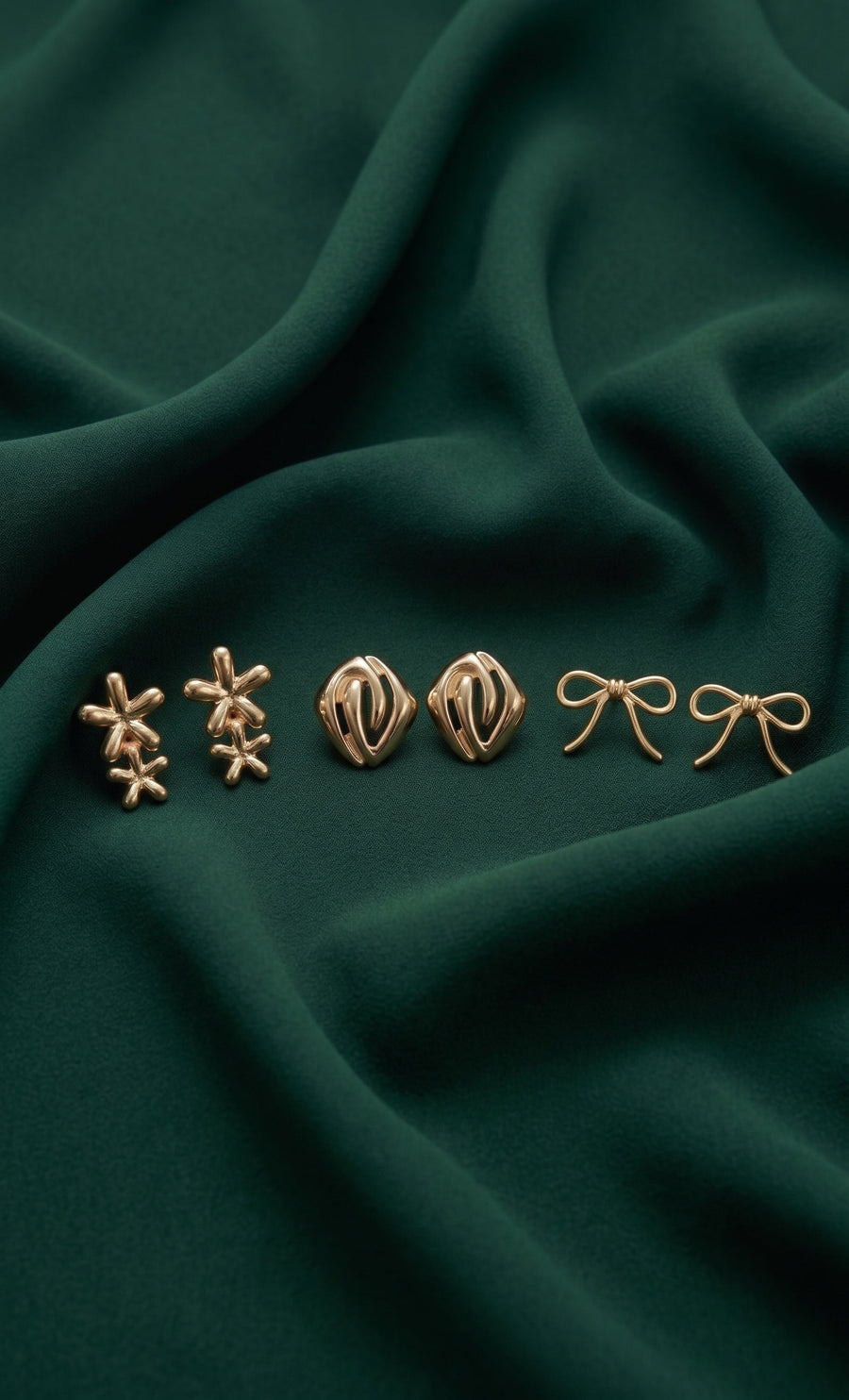 Set Of 3 Multi-Design Earrings Combo Pack For Women