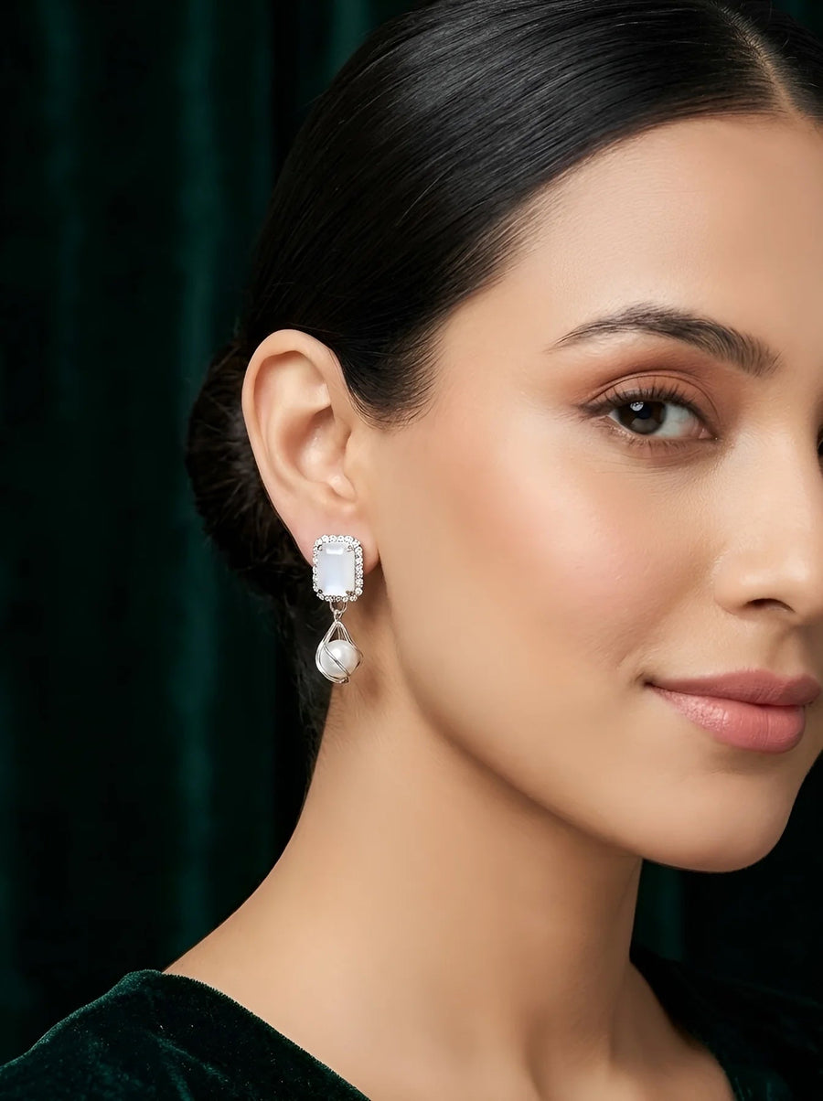 Set Of 4 Multi-Design Earrings Combo Pack For Women