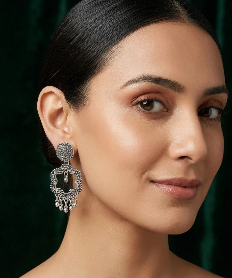 Set Of 4 Multi-Design Earrings Combo Pack For Women