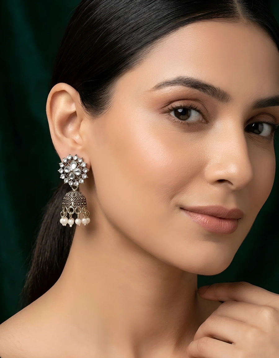 Set Of 4 Multi-Design Earrings Combo Pack For Women