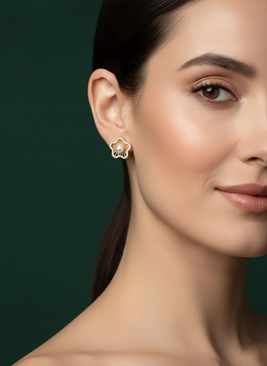 Set Of 4 Multi-Design Earrings Combo Pack For Women