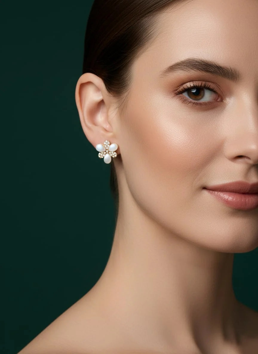 Set Of 4 Multi-Design Earrings Combo Pack For Women