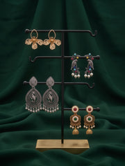 Set Of 4 Multi-Design Earrings Combo Pack For Women