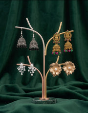 Set Of 4 Multi-Design Earrings Combo Pack For Women