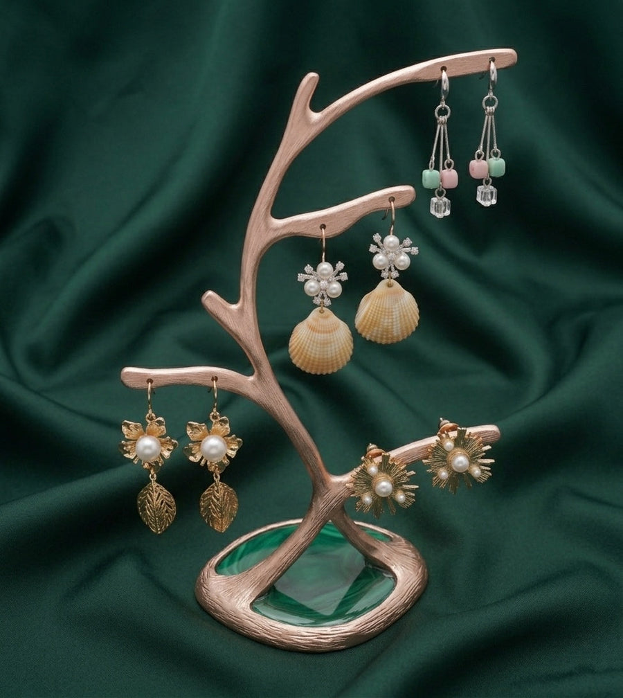 Set Of 4 Multi-Design Earrings Combo Pack For Women