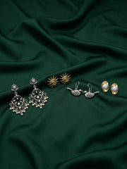 Set Of 4 Multi-Design Earrings Combo Pack For Women