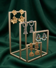 Set Of 4 Multi-Design Earrings Combo Pack For Women