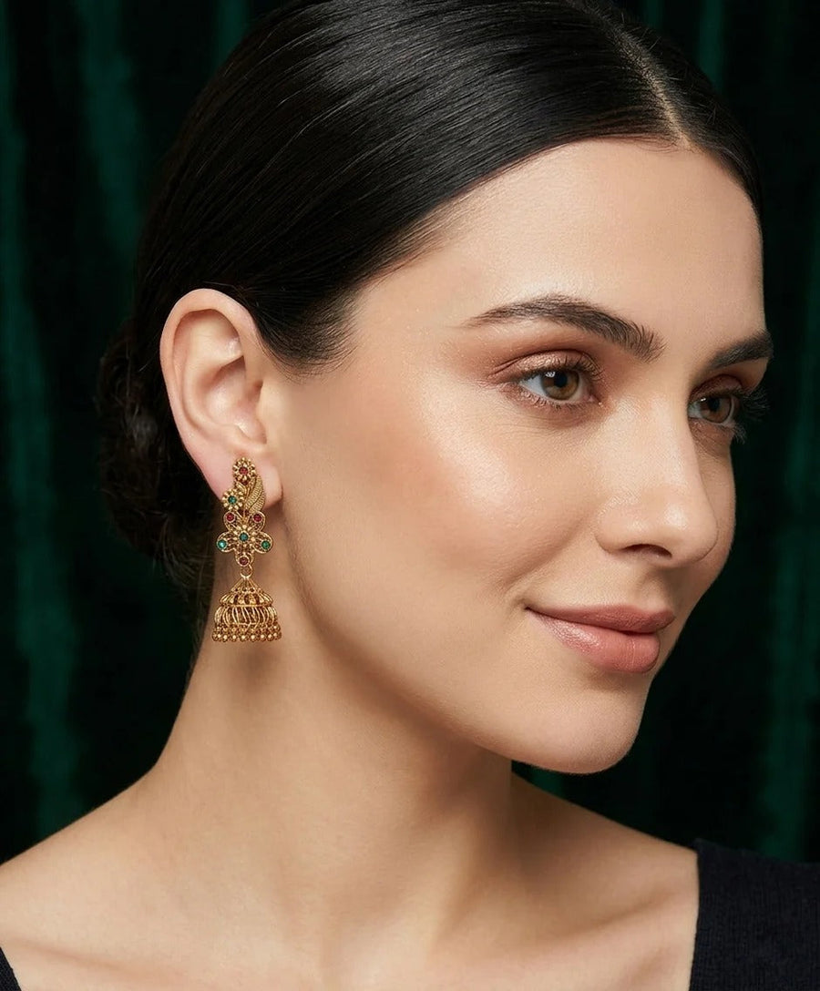 Set Of 4 Multi-Design Earrings Combo Pack For Women