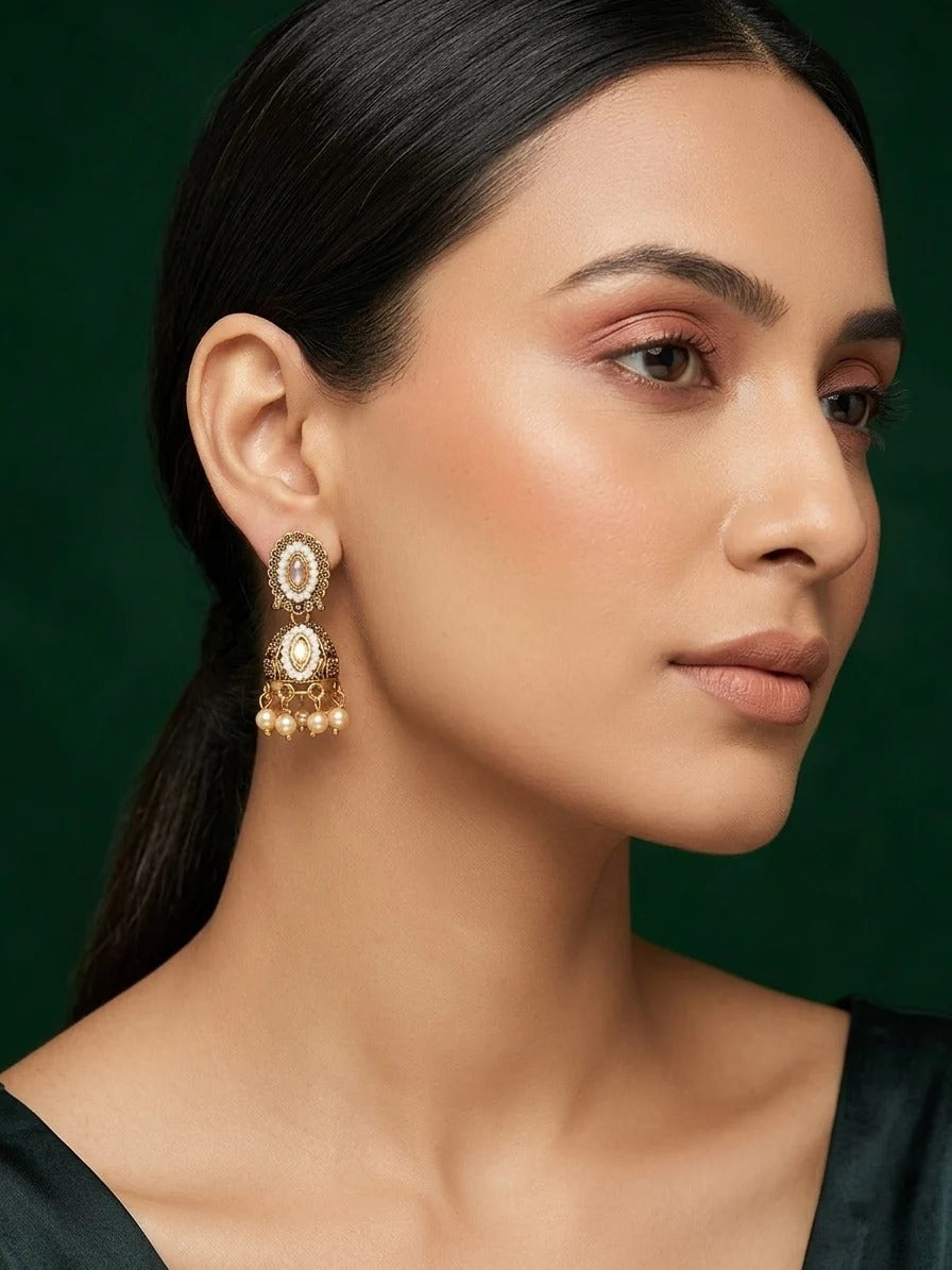 Set Of 4 Multi-Design Earrings Combo Pack For Women