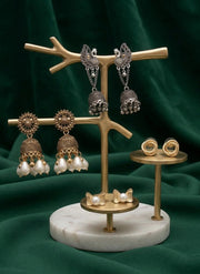 Set Of 4 Multi-Design Earrings Combo Pack For Women