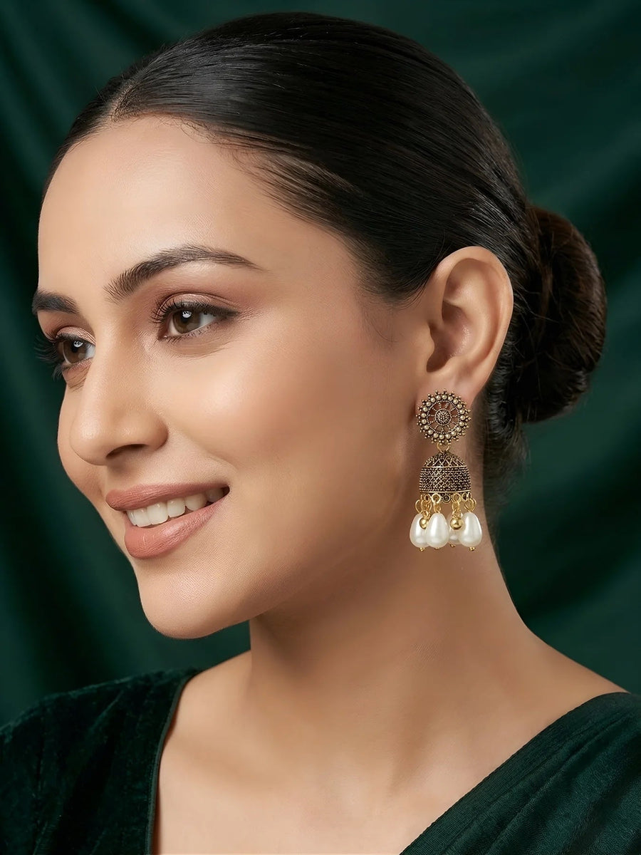 Set Of 4 Multi-Design Earrings Combo Pack For Women