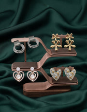 Set Of 4 Multi-Design Earrings Combo Pack For Women