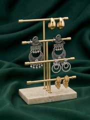 Set Of 4 Multi-Design Earrings Combo Pack For Women