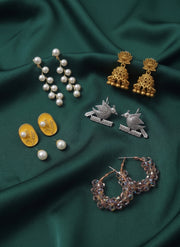Set Of 5 Trendy Designs Combo Of Earrings
