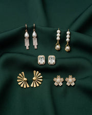 Set Of 5 Trendy Designs Combo Of Earrings