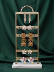 Set Of 5 Trendy Designs Combo Of Earrings