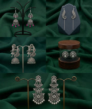 Set Of 5 Trendy Designs Combo Of Earrings