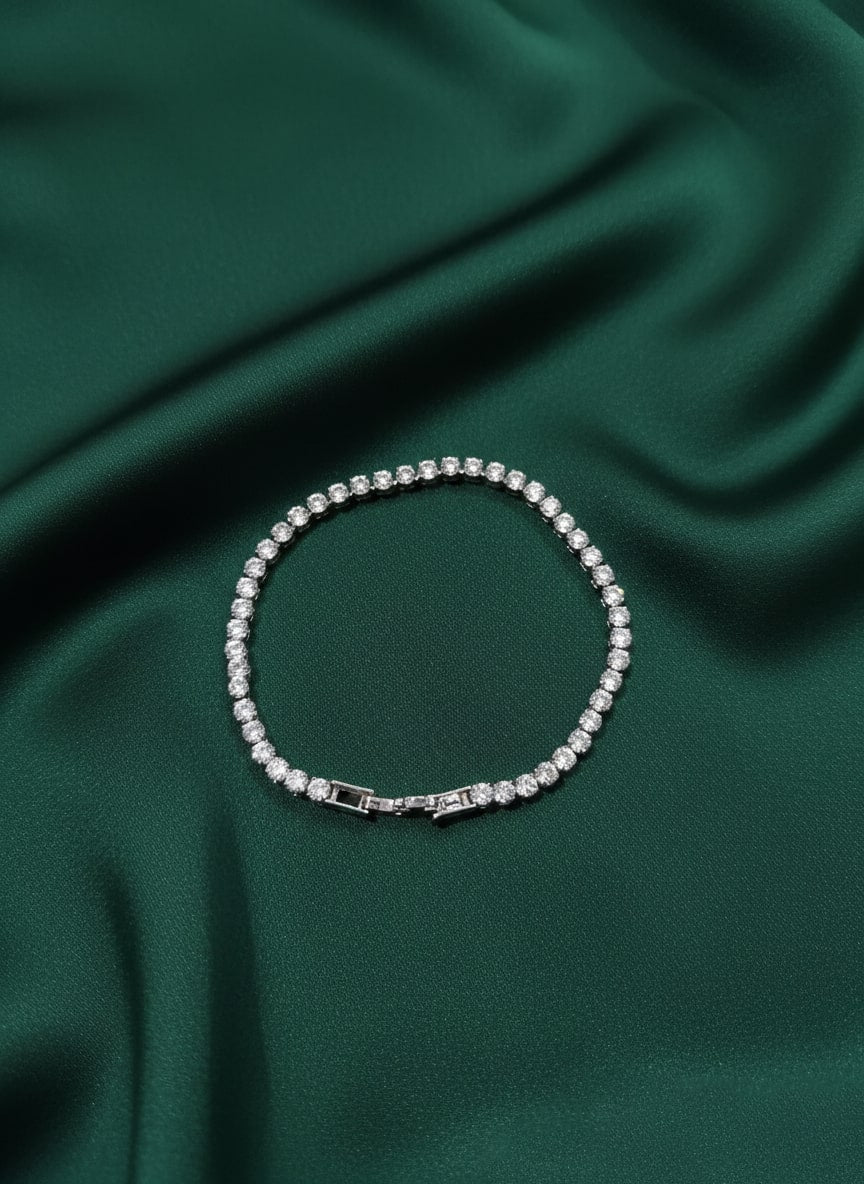 Fancy American Diamond Chain Bracelet
