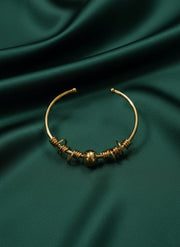 Golden Studded Slip-On Bracelet