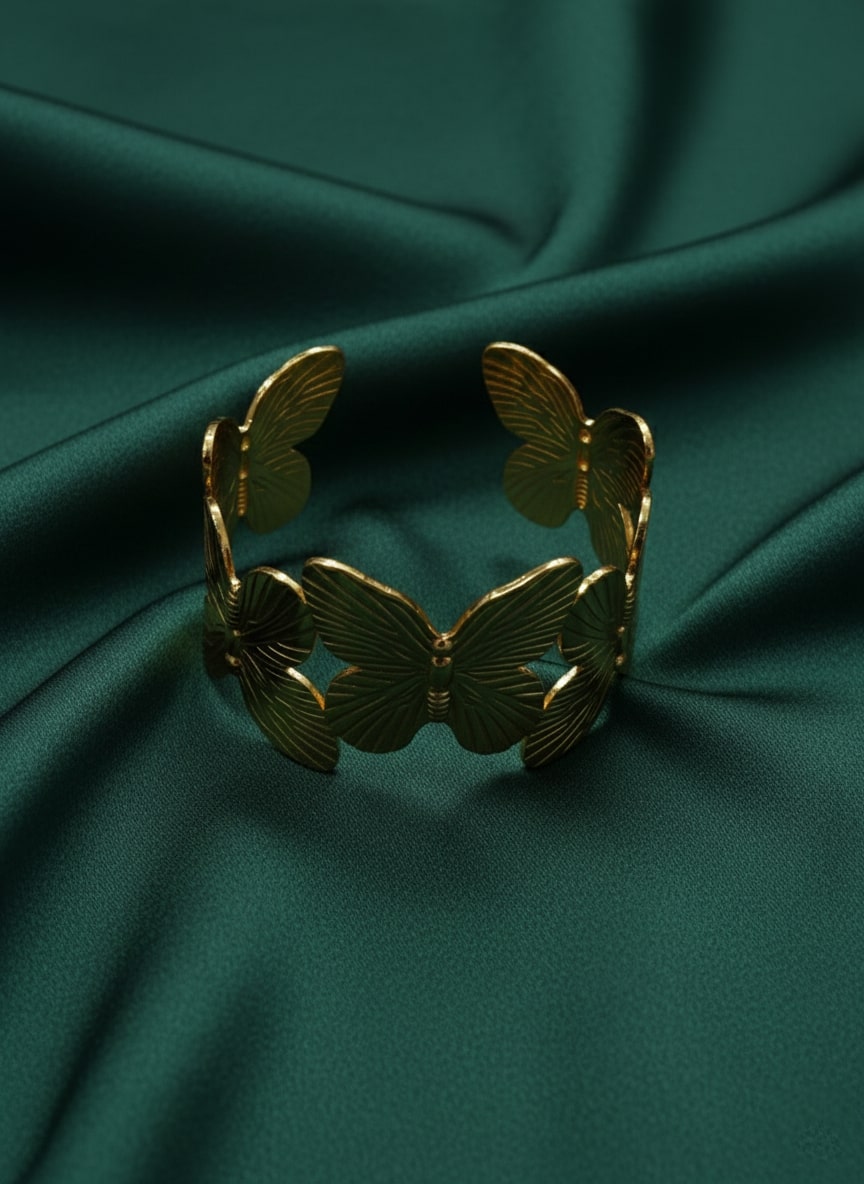 Beautiful Korean Butterfly Cuff Bracelet