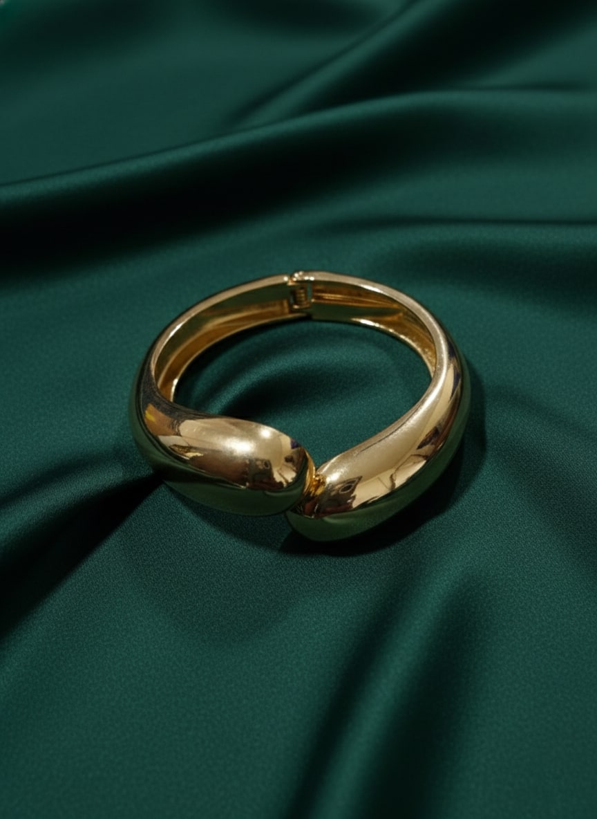 Golden Antique Slip-On Bracelet