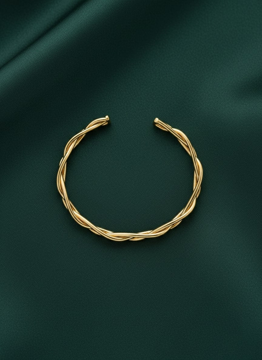 Fancy Bangle-Style Cuff Bracelet