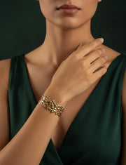 Beautiful Flower Slip-On Bracelet