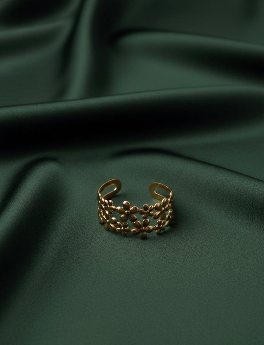 Beautiful Flower Slip-On Bracelet
