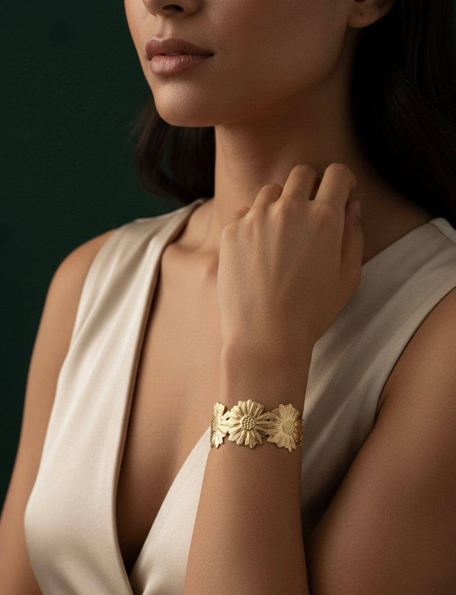 Beautiful Sun Flower Shaped Fancy Bracelet