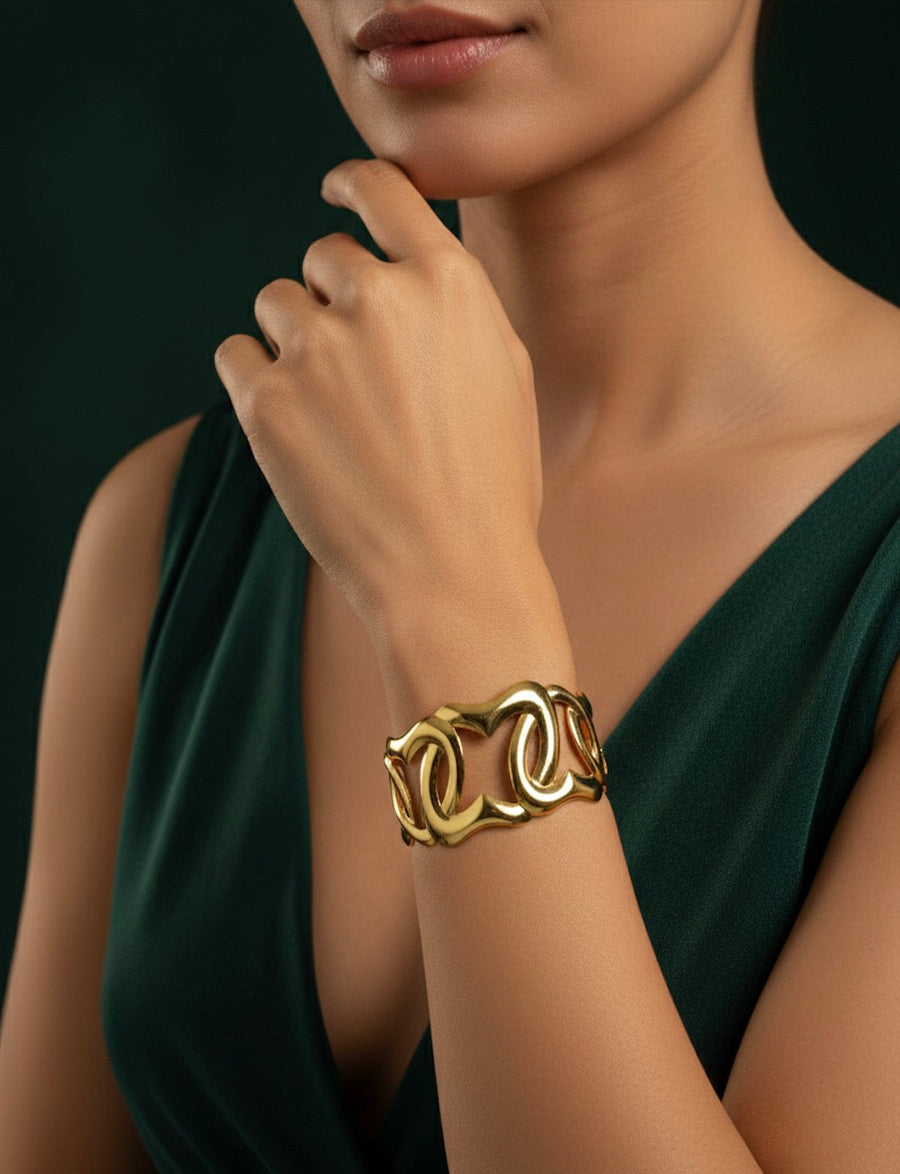 Fancy Bangle Style Bracelet