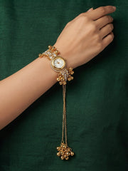 Gold Plated Fancy Diamod Watch Bracelet