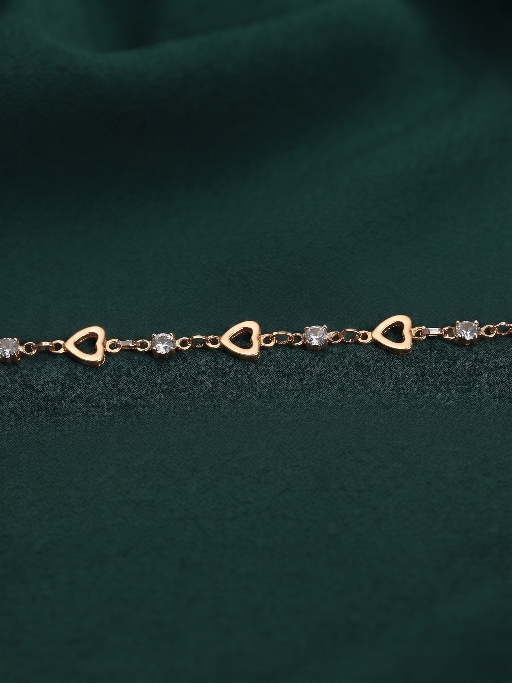 Gold Plated Fancy Diamod Trendy Bracelet