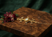 Gold Plated Fancy Gungroo Trendy Watch Bracelet