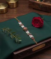 Gold Plated Fancy Pearls Trendy Bracelet