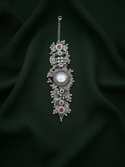 Silver Plated Trendy Bracelet Watch With Fancy Gungroo