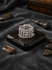 Silver Plated Trendy Bracelet Watch With Fancy Gungroo
