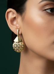 Golden Elegant Korean Earrings