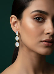 Classic White Earrings